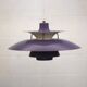 Vintage Louis Poulsen PH5 Pendant Lamp – Original Purple Edition