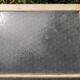 Pair of antique translucent glass sliding doors