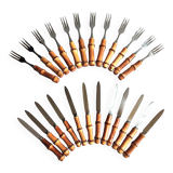 Bamboo handle cheese cutlery 60'