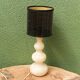 Lampe de chevet en albâtre sculpté