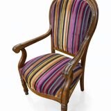 Antique carved wooden armchair, Louis-Philippe style