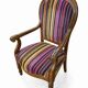Antique carved wooden armchair, Louis-Philippe style