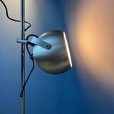 Silver mid-century vintage Herda eyeball floor lamp