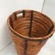 Vintage high-capacity rattan linen basket