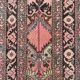 Tapis runner turc 409x70 cm laine tribal vintage