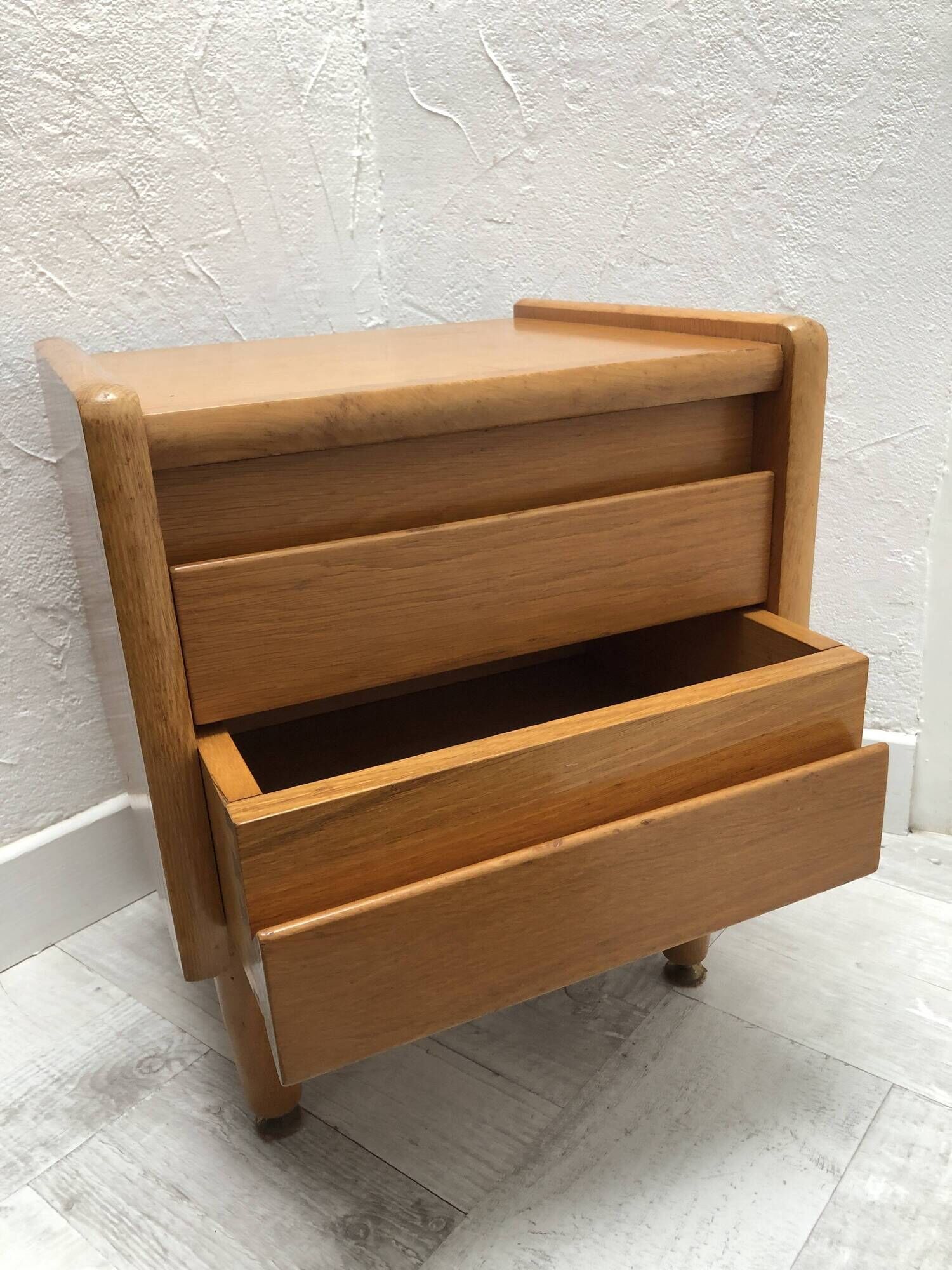 Bedside table / wooden sofa end, 1970s/1980s