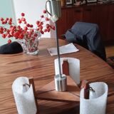 Scandinavian chandelier. 3 lights. perpex.