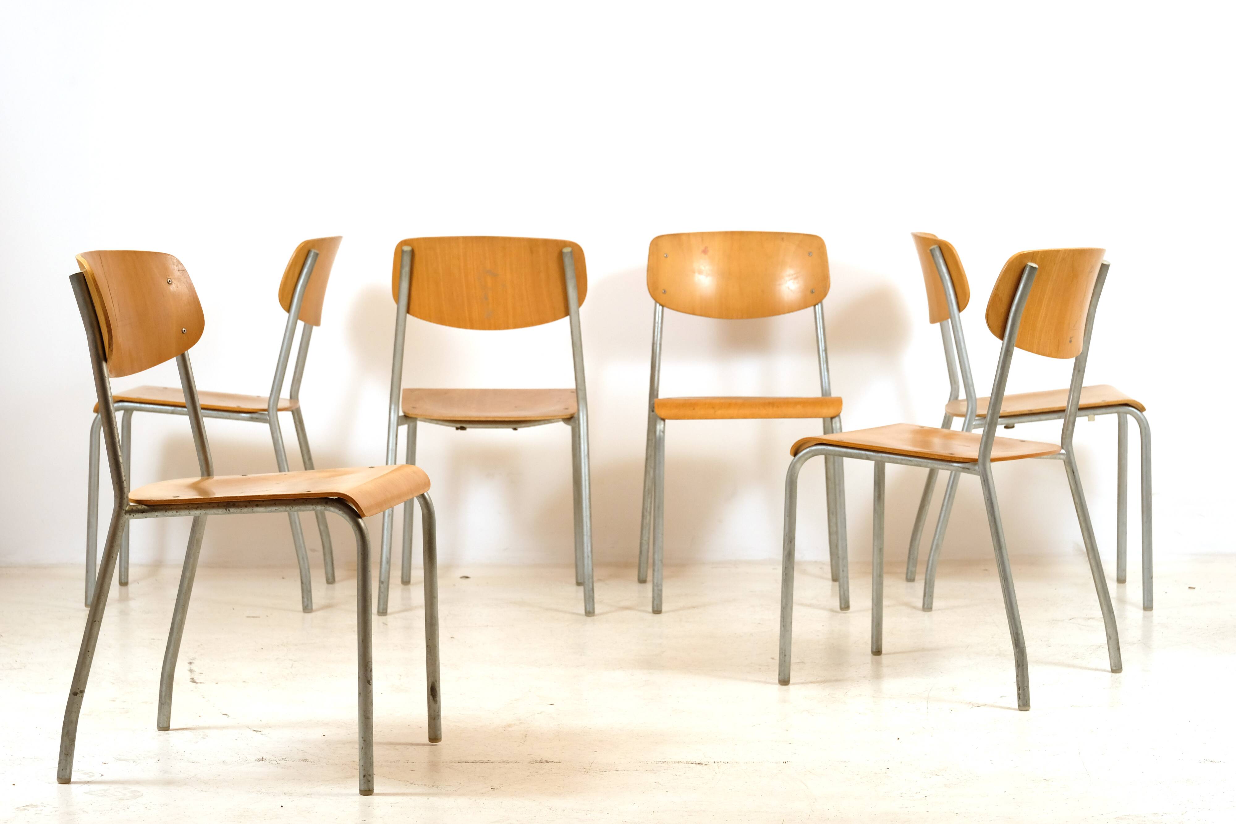 6 chaises par Gustav Hassenpflug 1960