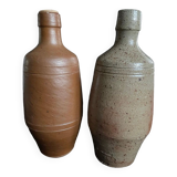 Set of 2 stoneware bottles