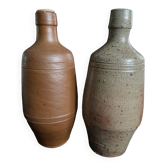 Set of 2 stoneware bottles