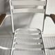 Fauteuil en métal blanc