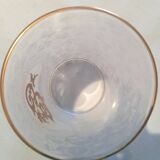 Gobelet de mariage en cristal et gravure or gravé