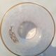 Crystal wedding goblet with gold engraving