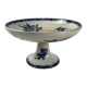 Pexonne iron earth compote dish, blue bird motif, late 19th century