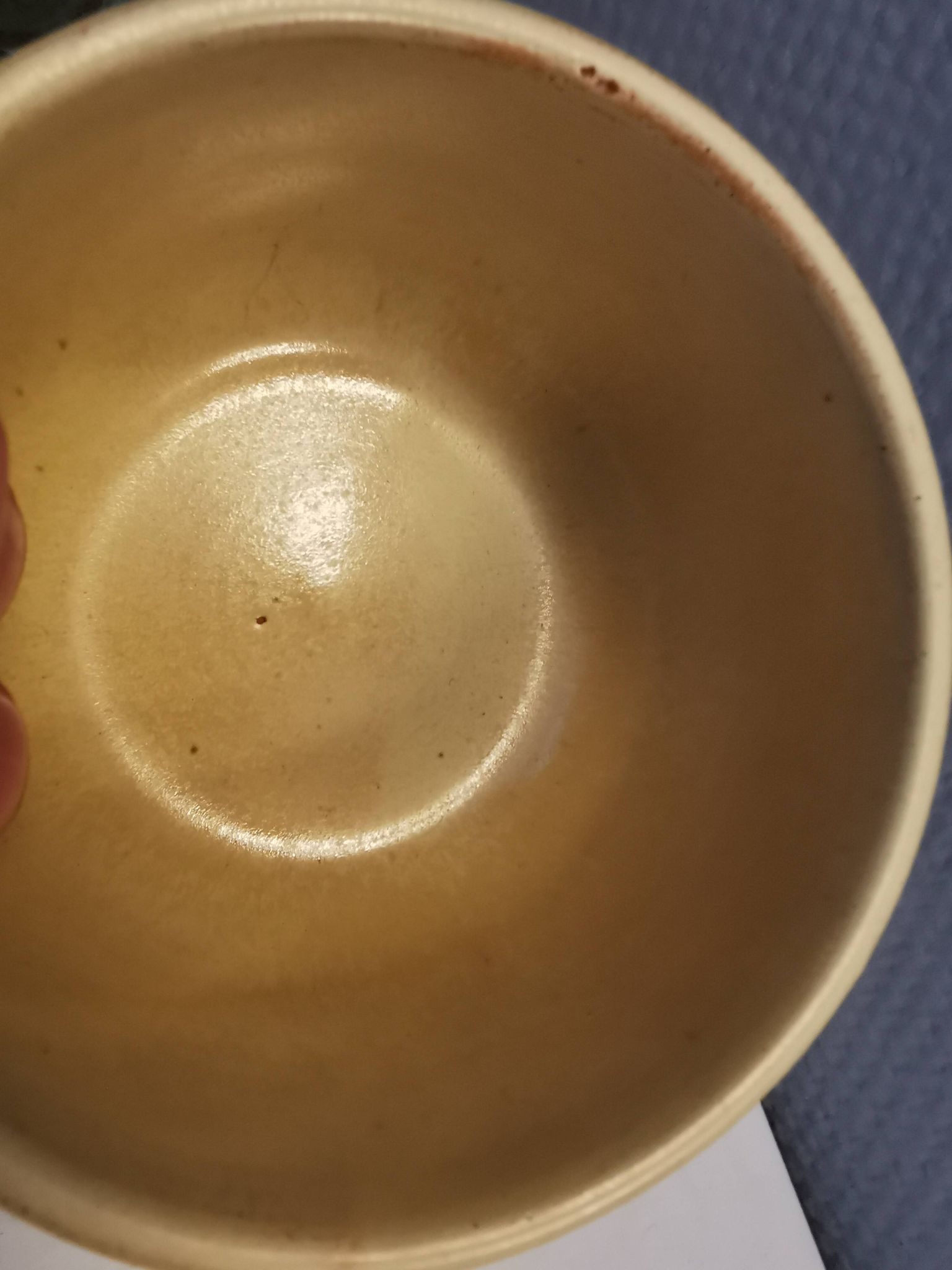 Lovely small ceramic sugar/jam jar, designed by Danish Jette Hellerøe 1970s.