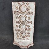 Candle holder with floral decoration typical of Michel Barbier's work but not signed in good condition