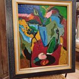 Adrien Seguin 1926-2005 Still life signed dated 1992
