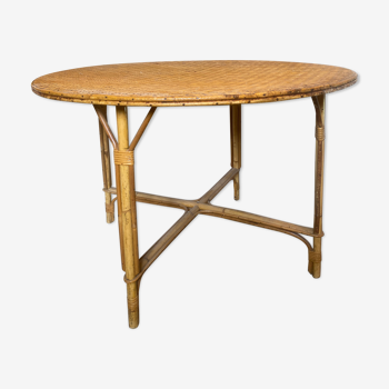 Large rattan table