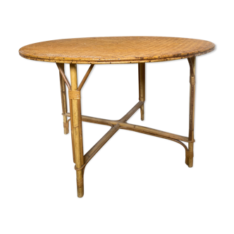 Large rattan table
