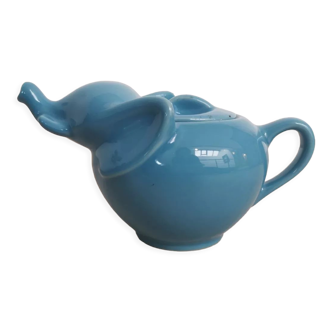 Vintage elephant blue teapot