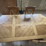 Light oak table