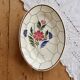Vintage oval plate faience Saint-Amand model Maurice – Floral decoration