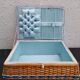 Wicker sewing box