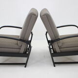 1940s Pair of Kropacek Kozelka Adjustable Armchairs,Czechoslovakia