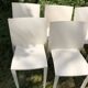 Chaises blanches Slick Slick Philippe Starck XO Design années 80