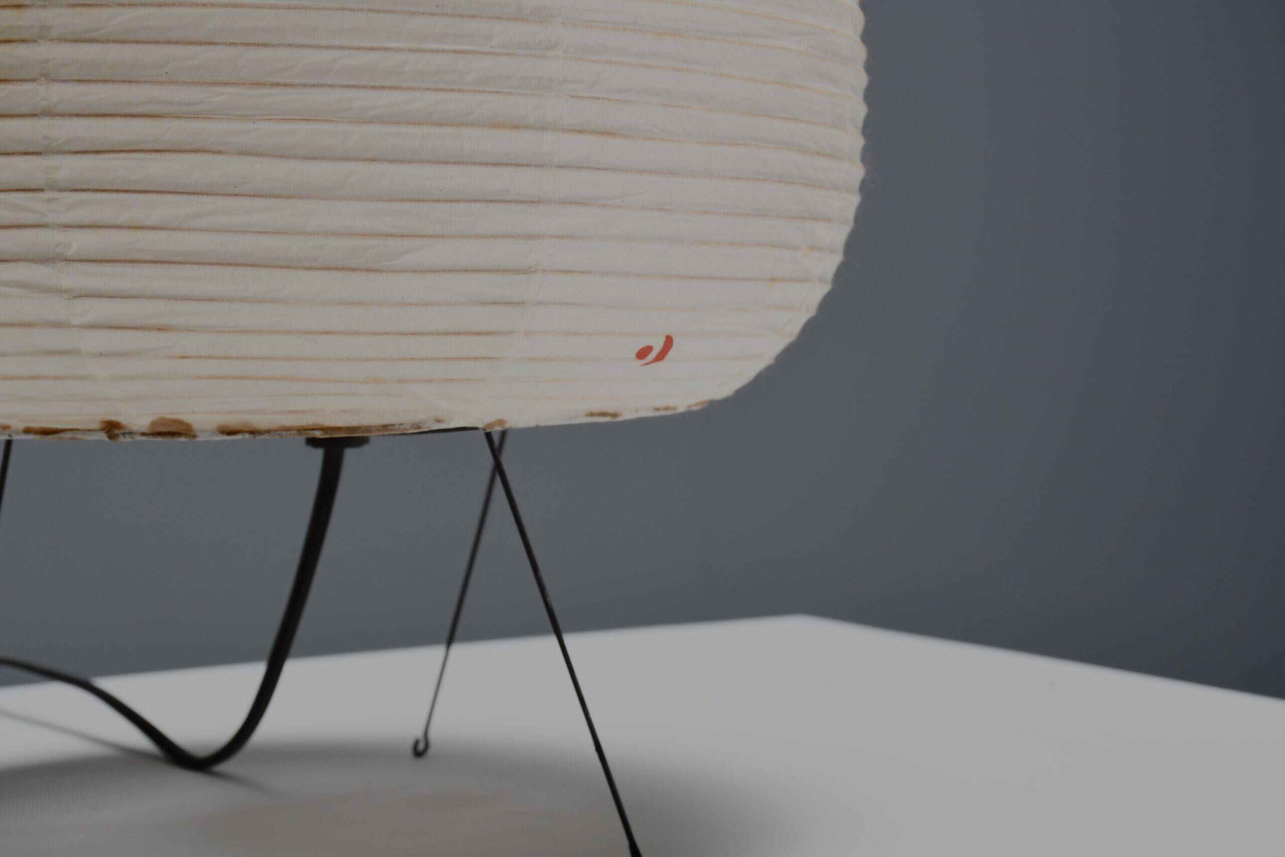 Rare early 1A Akari table lamp by Isamu Noguchi for Ozeki, Japan 1950s