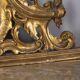 Antique classic console in wood decorated with mirror from the late 19th