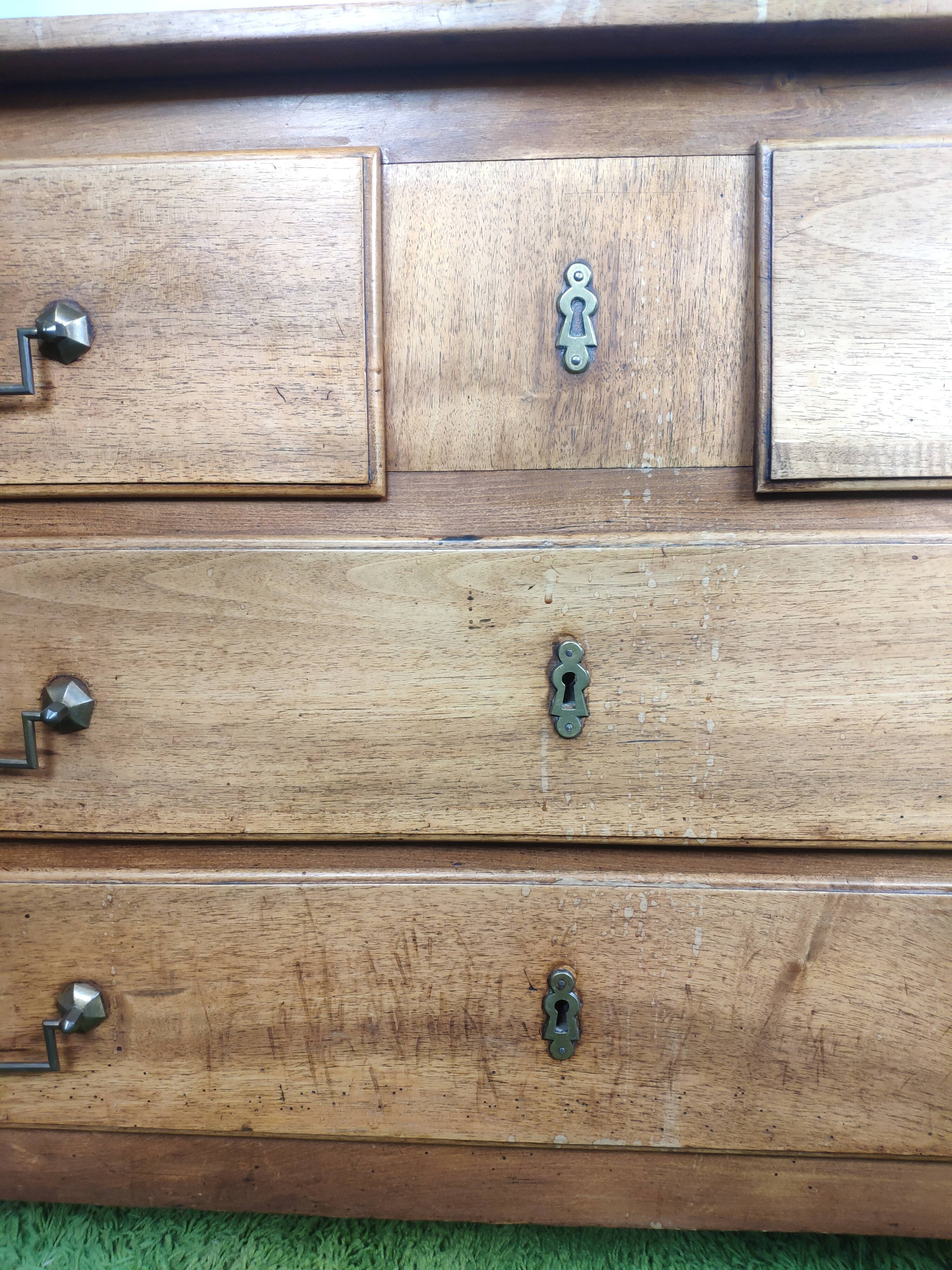 Louis XVI light oak style chest of drawers