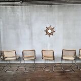 Series of 6 vintage Marcel Breuer style chairs