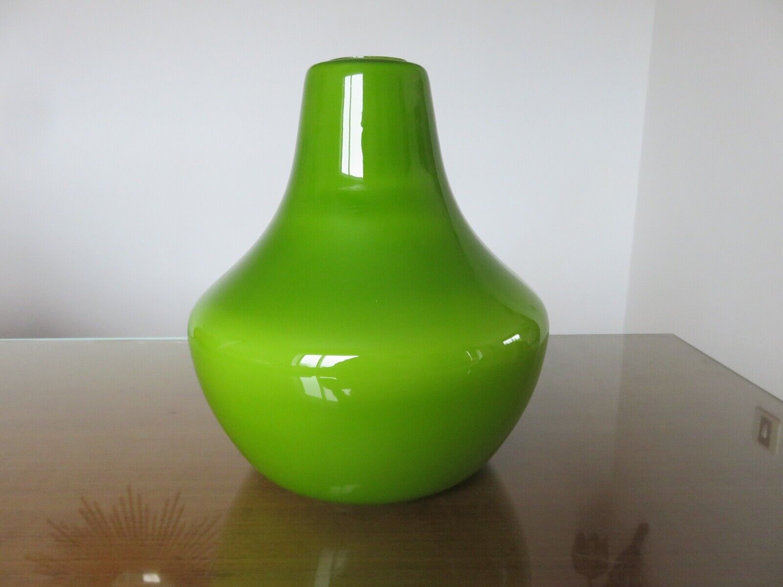 Suspension in green opaline Parscot 1970