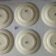 6 dessert plates ironstone J. Vieillard Bordeaux "Garland"