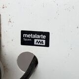 Postmodern vintage glass wall light by Metalarte, 1980s.