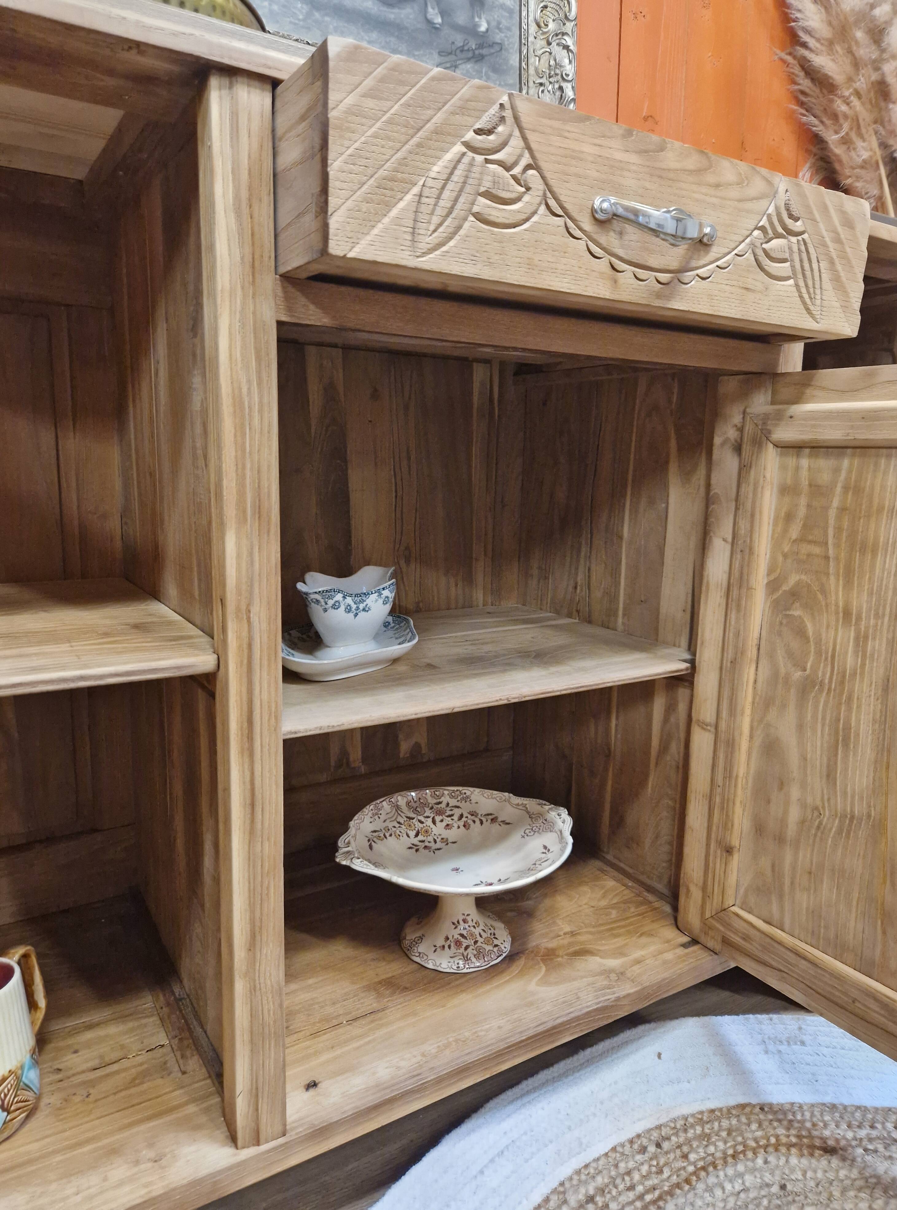 Renovated art deco oak sideboard