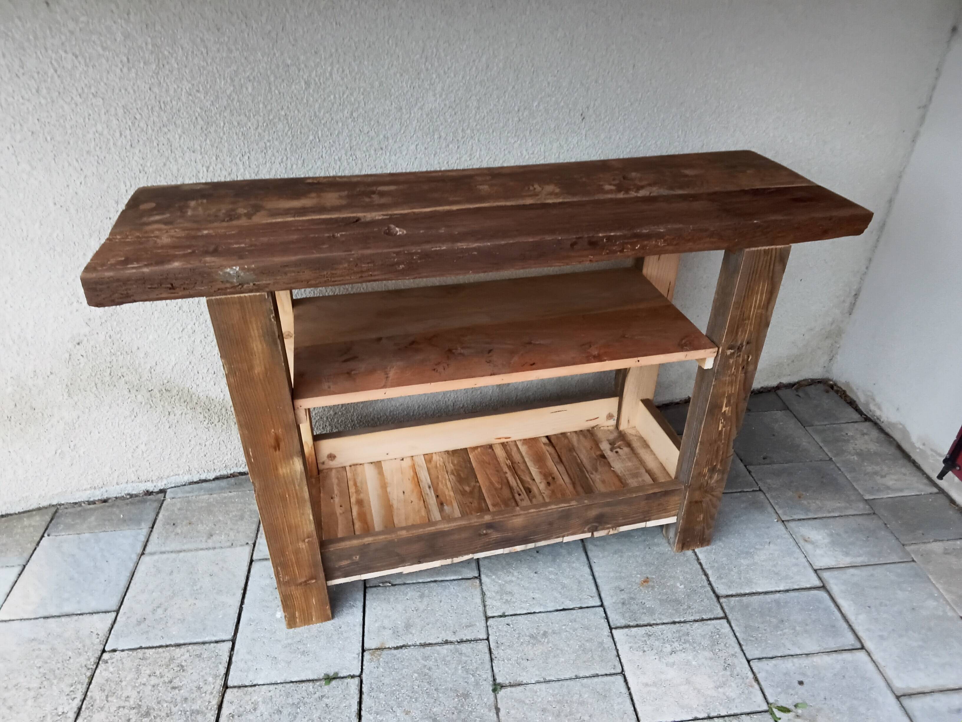 Wooden workbench