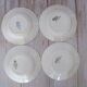 4 plates made of Saint Amand earthenware
