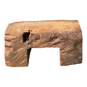 tabouret en teck massif