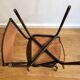 Paire de chaises tubulaire et formica