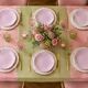 6 dessert plates Geneviève Lethu collection F for flower