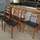 Lot de 6 ancienne chaises vintage 1960