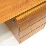 Large vintage teak wood desk/executive desk from the 1960s
