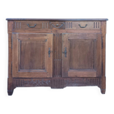Louis XVI walnut buffet from the 19th century.