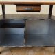 Industrial furniture in metal and wood for bathroom or TV stand