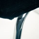 De Wit 4014 tubular steel Dutch lounge chair, 1950s