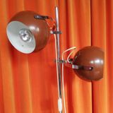 Herda chrome floor lamp with adjustable eyeball lights