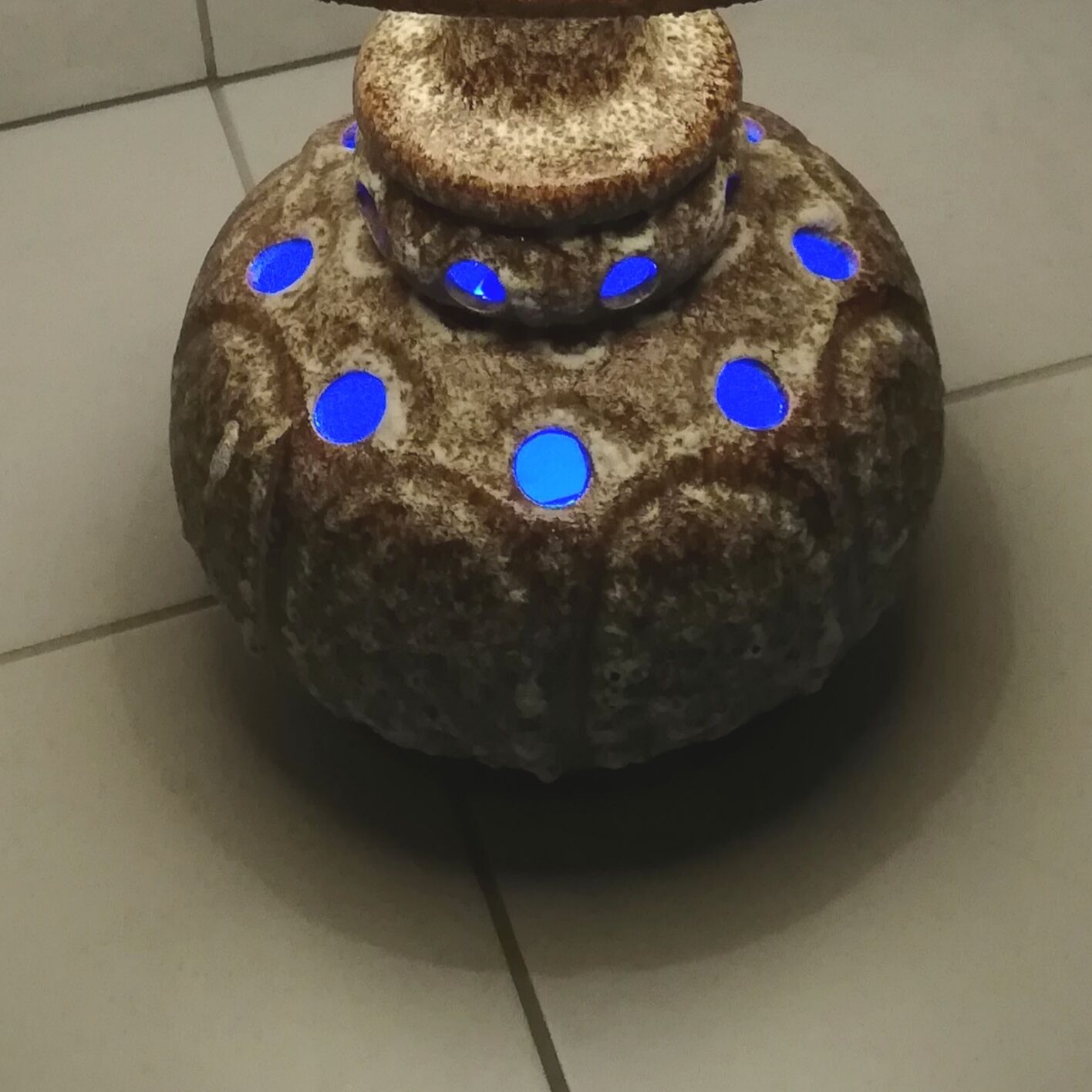 Double vintage double-lighting open-ended lamp foot