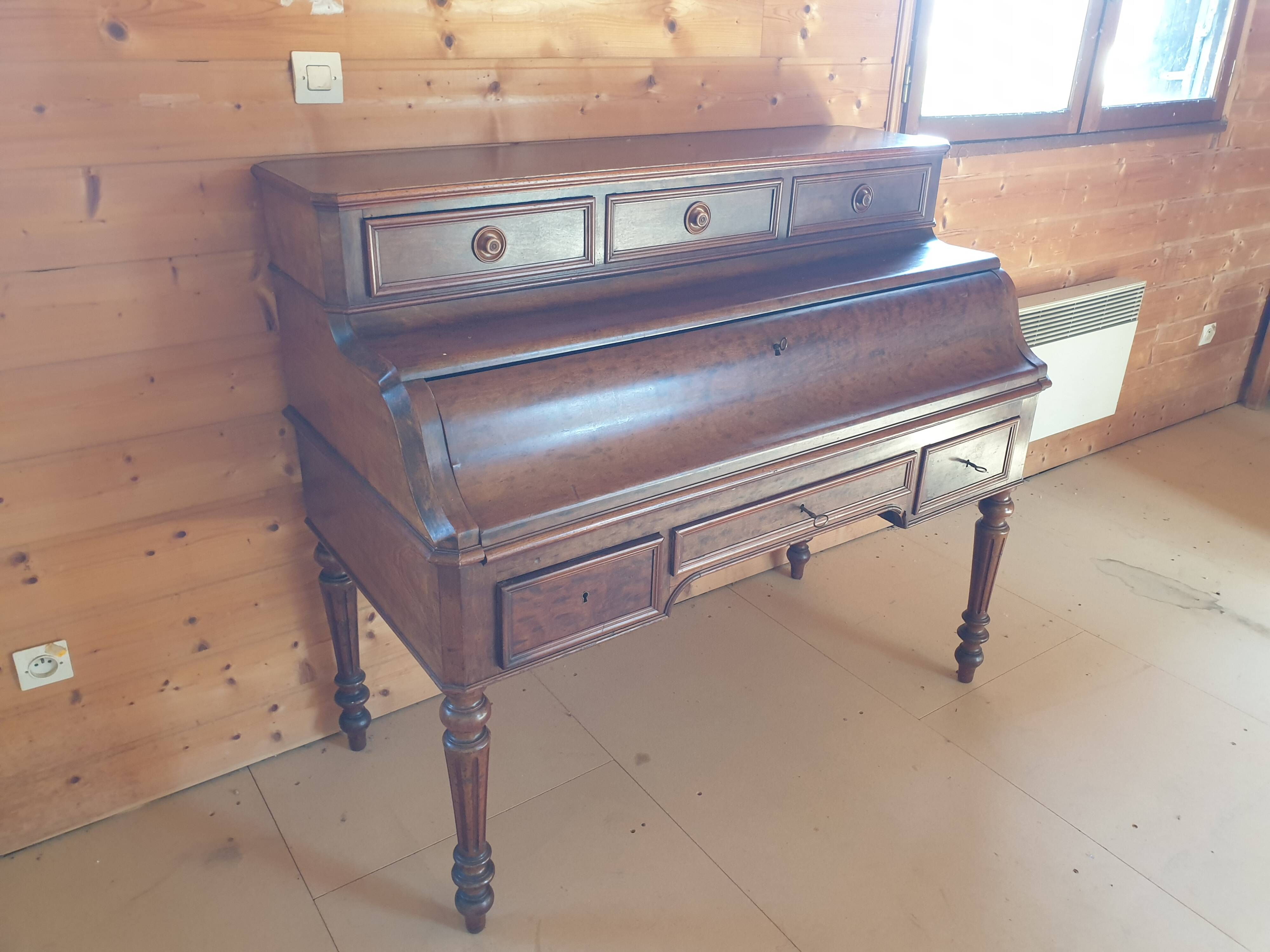 Louis XVI Secretary With Mahogany Veneer